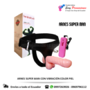 Arnes Vibrador con Gemidos Piel