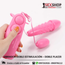Huevo y Dildo Vibrador Doble Estimulación - Imagen 2