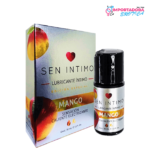 La imagen representa un lubricante Sen Íntimo Electrizante sabor a Mango