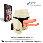 Arnes con Vibrador Doble Penetración