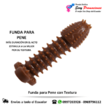 Funda para Pene Café con Textura