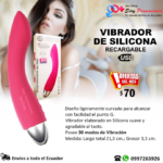 Vibrador Recargable de Silicón Multifunción