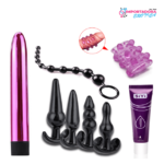 la imagen describe un kit anal vaginal de 8 piezas