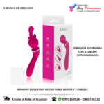 Vibrador Doble 3 Cabezas Recargable