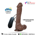 Vibrador Realista Grande Mulato 24 cm