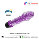 Vibrador Silicona Texturizado 3 en 1 - Imagen 5