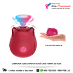 Vibrador Succionador Clitoris Forma De Rosa