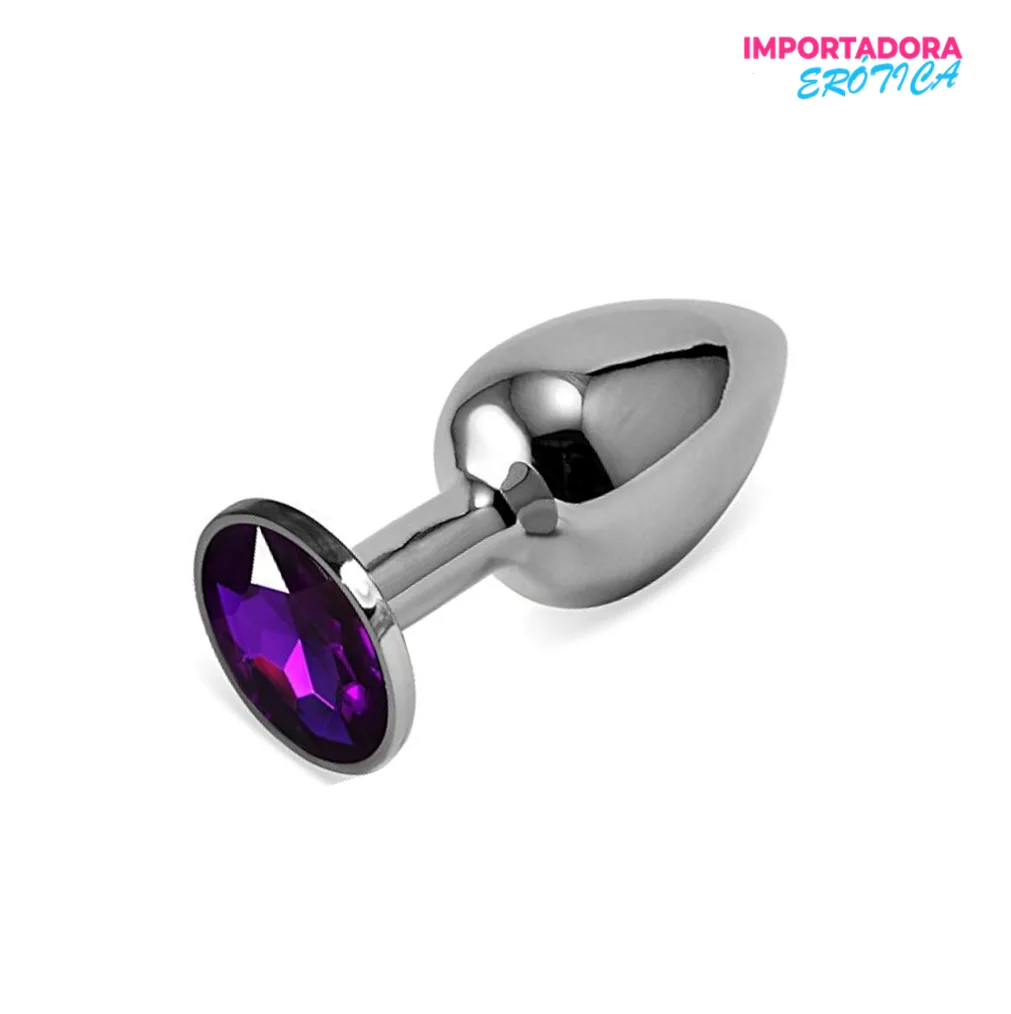 Plug anal de acero principiantes 1 La imagen representa un plug para uso anal para principiantes