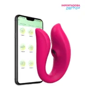 La imagen representa un vibrador con control app tamy