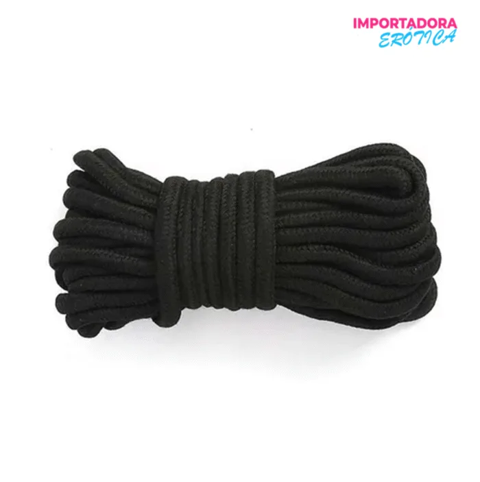 La imagen representa una cuerda bondage bdsm para dominación