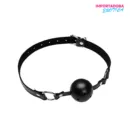 La imagen representa unamordaza tapa boca para juegos bondage bdsm para dominación